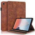 For OPPO Pad Air Life Tree Series Horizontal Flip Leather Tablet Case(Brown) - 1