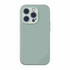 For iPhone 14 Pro Max Baseus Liquid Silica Gel Phone Case (Green) - 1