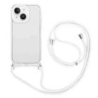 For iPhone 14 3 In 1 PC + TPU Transparent Phone Case(White) - 1