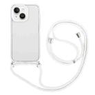 For iPhone 14 Plus 3 In 1 PC + TPU Transparent Phone Case(White) - 1
