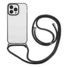 For iPhone 14 Pro Max 3 In 1 PC + TPU Transparent Phone Case(Black) - 1