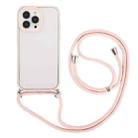 For iPhone 14 Pro Max 3 In 1 PC + TPU Transparent Phone Case(Light Pink) - 1