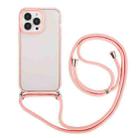 For iPhone 14 Pro Max 3 In 1 PC + TPU Transparent Phone Case(Sakura Powder) - 1