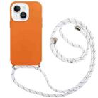 For iPhone 14 Plus 3 In 1 PC + TPU Solid Color Phone Case(Orange) - 1