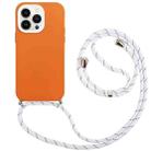 For iPhone 14 Pro 3 In 1 PC + TPU Solid Color Phone Case(Orange) - 1