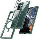 For Samsung Galaxy S22 Ultra Acrylic PC MagSafe Phone Case(Green) - 1