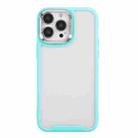 For iPhone 14 Pro Max Electroplating Hawkeye Phone Case(Mint Green) - 1