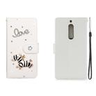 For Nokia 5 Horizontal Flip Solid Color Rhinestones Leather Case with Card Slot & Wallet & Holder(Trojan) - 1