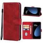 For Xiaomi 12T Leather Phone Case(Red) - 1