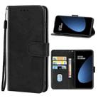 For Xiaomi 12T Leather Phone Case(Black) - 1