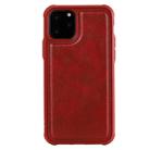 For iPhone 11 Pro Magnetic Shockproof PC + TPU + PU Leather Protective Case(Red) - 1