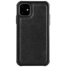 For iPhone 11 Magnetic Shockproof PC + TPU + PU Leather Protective Case(Black) - 1