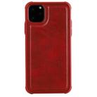 For iPhone 11 Pro Max Magnetic Shockproof PC + TPU + PU Leather Protective Case(Red) - 1