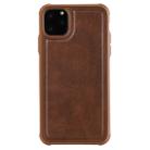 For iPhone 11 Pro Max Magnetic Shockproof PC + TPU + PU Leather Protective Case(Coffee) - 1