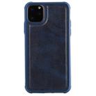 For iPhone 11 Pro Max Magnetic Shockproof PC + TPU + PU Leather Protective Case(Blue) - 1