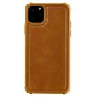 For iPhone 11 Pro Max Magnetic Shockproof PC + TPU + PU Leather Protective Case(Brown) - 1