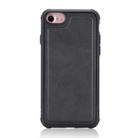 For iPhone 7 / 8 Magnetic Shockproof PC + TPU + PU Leather Protective Case(Black) - 1