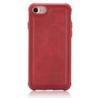 For iPhone 7 / 8 Magnetic Shockproof PC + TPU + PU Leather Protective Case(Red) - 1