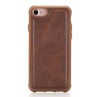 For iPhone 7 / 8 Magnetic Shockproof PC + TPU + PU Leather Protective Case(Coffee) - 1