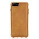 For iPhone 7 Plus / 8 Plus Magnetic Shockproof PC + TPU + PU Leather Protective Case(Brown) - 1