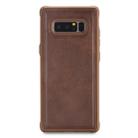 For Galaxy Note 8 Magnetic Shockproof PC + TPU + PU Leather Protective Case(Coffee) - 1