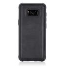 For Galaxy S8 Magnetic Shockproof PC + TPU + PU Leather Protective Case(Black) - 1