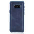 For Galaxy S8 Magnetic Shockproof PC + TPU + PU Leather Protective Case(Blue) - 1