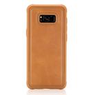 For Galaxy S8 Magnetic Shockproof PC + TPU + PU Leather Protective Case(Brown) - 1