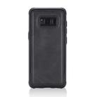 For Galaxy S8+ Magnetic Shockproof PC + TPU + PU Leather Protective Case(Black) - 1