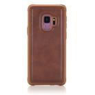 For Galaxy S9 Magnetic Shockproof PC + TPU + PU Leather Protective Case(Coffee) - 1