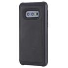 For Galaxy S10e Magnetic Shockproof PC + TPU + PU Leather Protective Case(Black) - 1
