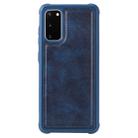 For Galaxy S20 Magnetic Shockproof PC + TPU + PU Leather Protective Case(Blue) - 1