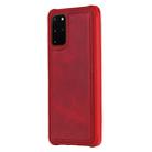 For Galaxy S20+ Magnetic Shockproof PC + TPU + PU Leather Protective Case(Red) - 1