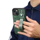 For iPhone 14 Plus Suteni 215 Wrist Strap PU Phone Case(Green) - 4