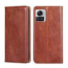 For Motorola Edge X30 Pro 5G / Edge 30 Ultra Gloss Oil Solid Color Magnetic Leather Phone Case(Brown) - 1