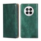 For Huawei Mate 50 Gloss Oil Solid Color Magnetic Leather Phone Case(Green) - 1