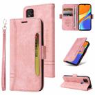 For Xiaomi Redmi 9C BETOPNICE Dual-side Buckle Leather Phone Case(Pink) - 1