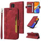 For Xiaomi Redmi 9C BETOPNICE Dual-side Buckle Leather Phone Case(Red) - 1