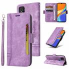 For Xiaomi Redmi 9C BETOPNICE Dual-side Buckle Leather Phone Case(Purple) - 1