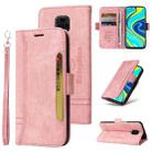 For Xiaomi Redmi Note 9 Pro 4G BETOPNICE Dual-side Buckle Leather Phone Case(Pink) - 1