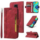 For Xiaomi Redmi Note 9 Pro 4G BETOPNICE Dual-side Buckle Leather Phone Case(Red) - 1