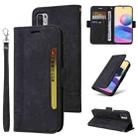 For Xiaomi Redmi Note 10 5G BETOPNICE Dual-side Buckle Leather Phone Case(Black) - 1
