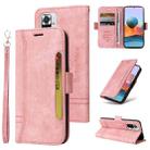 For Xiaomi Redmi Note 10 Pro BETOPNICE Dual-side Buckle Leather Phone Case(Pink) - 1