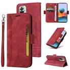 For Xiaomi Redmi Note 10 Pro BETOPNICE Dual-side Buckle Leather Phone Case(Red) - 1