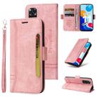 For Xiaomi Redmi Note 11 4G BETOPNICE Dual-side Buckle Leather Phone Case(Pink) - 1