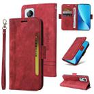 For Xiaomi 12 Lite BETOPNICE Dual-side Buckle Leather Phone Case(Red) - 1