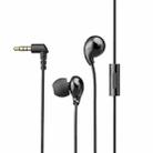 WEKOME YA08 3.5mm Candy Color Music Wired Earphone(Black) - 1