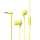 WEKOME YA08 3.5mm Candy Color Music Wired Earphone(Yellow) - 1