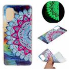 For Galaxy A41 Luminous TPU Mobile Phone Protective Case(Half-flower) - 1