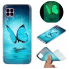 For Huawei P40 Lite Luminous TPU Mobile Phone Protective Case(Butterfly) - 1